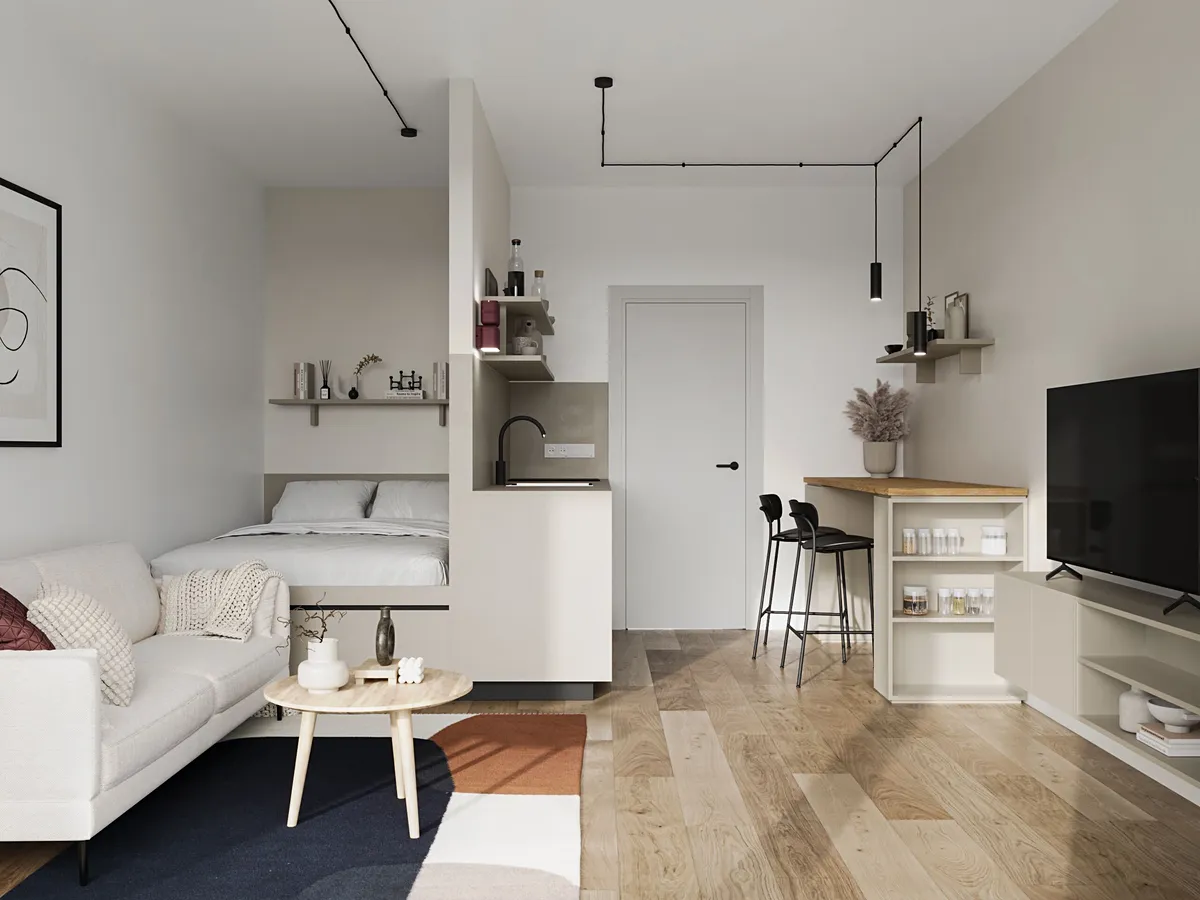 Pronájem bytu 1+kk 43 m²